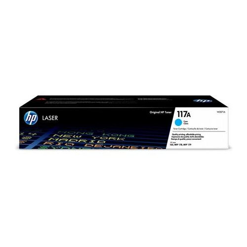 W2071A Lézertoner Color Laser 150, MFP178, MFP179 nyomtatókhoz, HP 117A, cián, 0,7k