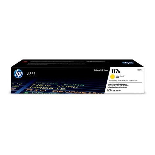 W2072A Lézertoner Color Laser 150, MFP178, MFP179 nyomtatókhoz, HP 117A, sárga, 0,7k