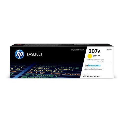 W2212A Lézertoner Color LaserJet Pro M182N, M183FW nyomtatókhoz, HP 207A, sárga, 1,25k