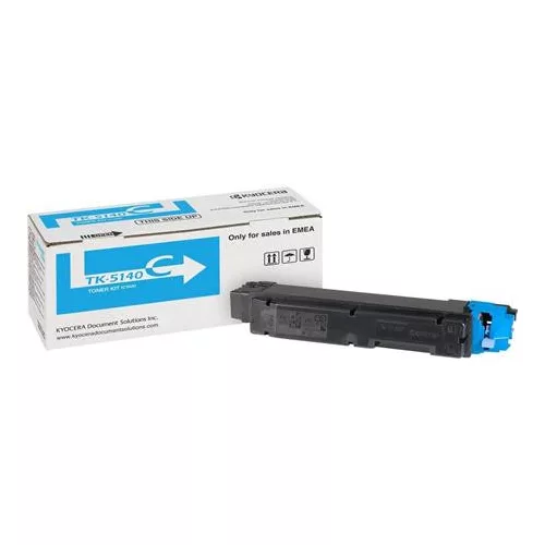 TK5140C Lézertoner P6130cdn, M6030cdn, M6530cdn nyomtatókhoz, KYOCERA, cián, 5k