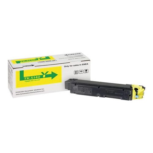TK5140Y Lézertoner P6130cdn, M6030cdn, M6530cdn nyomtatókhoz, KYOCERA, sárga, 5k