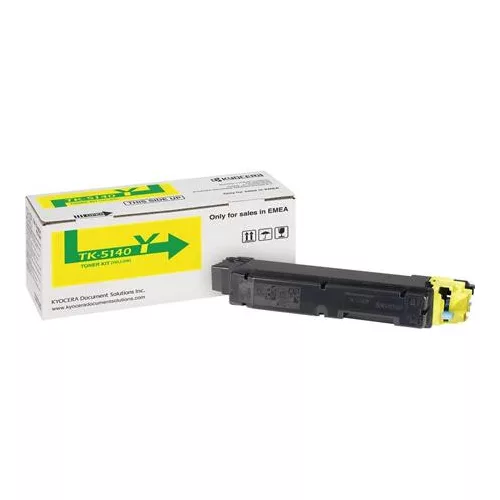 TK5140Y Lézertoner P6130cdn, M6030cdn, M6530cdn nyomtatókhoz, KYOCERA, sárga, 5k