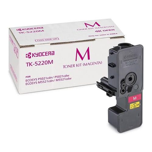 TK5220M Lézertoner P5021cdn, P5021cdw, M5521cdn, M5521cdw nyomtatókhoz, KYOCERA, magenta, 1,2k