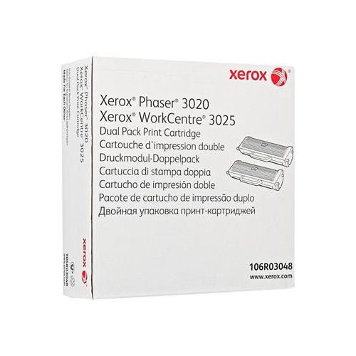 106R03048 Lézertoner Phaser 3020NI, WC3025NI nyomtatóhoz, XEROX, fekete, 2*1,5k