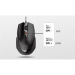 Egér, vezetékes, optikai, TRUST "Voca", fekete