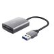 Kártyaolvasó, SD + MicroSD kártyához, USB 3.2 gen1, "TRUST Dalyx", ezüst