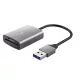 Kártyaolvasó, SD + MicroSD kártyához, USB 3.2 gen1, "TRUST Dalyx", ezüst