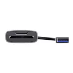 Kártyaolvasó, SD + MicroSD kártyához, USB 3.2 gen1, "TRUST Dalyx", ezüst