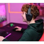 Fejhallgató, mikrofonnal, gaming, TRUST "GXT415 Zirox", fekete