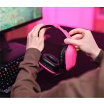 Fejhallgató, mikrofonnal, gaming, TRUST "GXT415 Zirox", rózsaszín