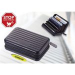 Bankkártyatartó, 20 db-os, RFID védelemmel, TROIKA, fekete