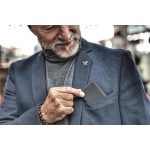 Bankkártyatartó, műbőr, 10 db-os, RFID védelemmel, TROIKA, fekete