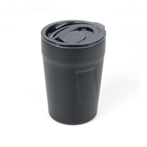 Termoszbögre, 300 ml, rozsdamentes acél, TROIKA "Cup-uccino", fekete