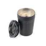 Termoszbögre, 300 ml, rozsdamentes acél, TROIKA "Cup-uccino", fekete