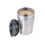 Termoszbögre, 300 ml, rozsdamentes acél, TROIKA "Cup-uccino", ezüst