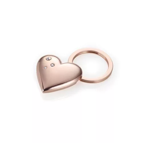 Kulcstartó, SWAROVSKI® kristályokkal, TROIKA, "Girls Best Friend Rosy" Shiny
