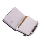 Jegyzetfüzet, exkluzív, A7, pontrácsos, 64 lap, keményfedeles, fekete golyóstollal, TROIKA "Lilipad+Liliput", fekete