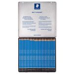 Grafitceruza készlet, fém doboz, hatszögletű, STAEDTLER "Mars® Lumograph® 100", 24 különböző keménység