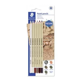   Pasztell ceruza készlet, hatszögletű, STAEDTLER "Design Journey 100P", 6 különböző szín