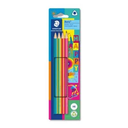   Grafitceruza készlet, HB, háromszögletű, STAEDTLER "Noris® 118 Happy"