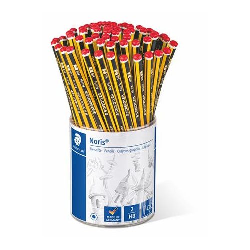 Grafitceruza display, HB, hatszögletű, STAEDTLER "Noris"