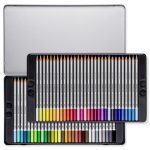 Akvarell ceruza készlet, hatszögletű, fém doboz, STAEDTLER "Karat® aquarell 125", 60 különböző szín