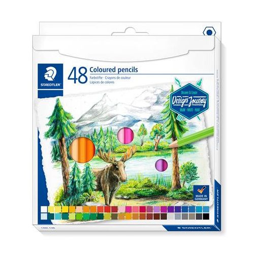 Színes ceruza készlet, hatszögletű, STAEDTLER "146C", 48 különböző szín