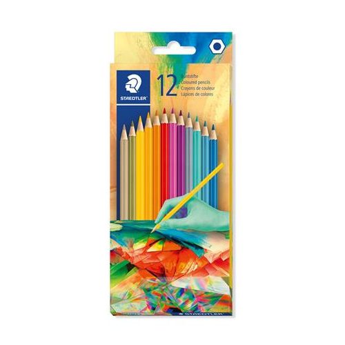 Színes ceruza készlet, hatszögletű, STAEDTLER "175 C", Multiverzum 2, 12 különböző szín