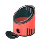 Grafitceruza készlet, hegyezővel, radírral, HB, STAEDTLER "Norix® 181", korall piros