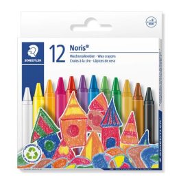   Zsírkréta, STAEDTLER "Noris 220", 12 különböző szín