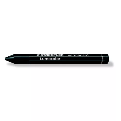Jelölőkréta, mindenre író, vízálló (omnigraph), STAEDTLER "Lumocolor 236", fekete