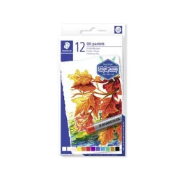   Olajpasztell kréta, STAEDTLER "2420", 12 különböző szín