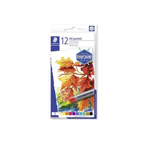 Olajpasztell kréta, STAEDTLER "2420", 12 különböző szín