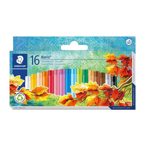 Olajpasztell kréta, STAEDTLER "Noris 241", 16 különböző szín