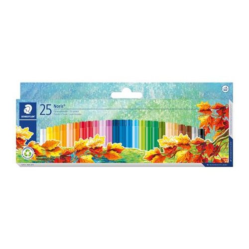 Olajpasztell kréta, STAEDTLER "Noris 241", 25 különböző szín