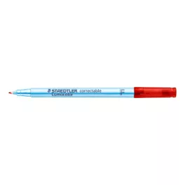   Alkoholmentes marker, OHP, 0,6 mm, STAEDTLER "Lumocolor® 305 F", piros