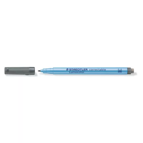 Alkoholmentes marker, OHP, 1 mm, STAEDTLER "Lumocolor® 305 M", fekete