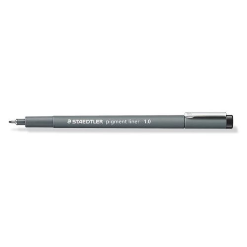 Tusfilc, 1 mm, STAEDTLER "Pigment Liner 308", fekete