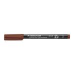 Alkoholos marker, OHP, 0,4 mm, STAEDTLER "Lumocolor® 313 S", barna