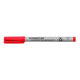   Alkoholmentes marker, OHP, 0,6 mm, STAEDTLER "Lumocolor® 316 F", piros