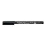 Alkoholos marker, OHP, 0,6 mm, STAEDTLER "Lumocolor® 318 F", fekete