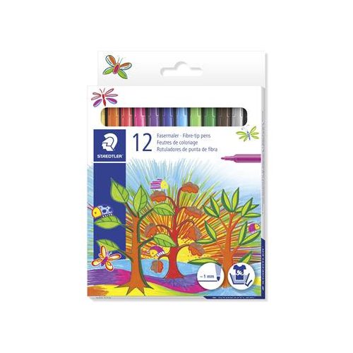 Rostirón készlet, 1 mm, STAEDTLER "325", 12 különböző szín