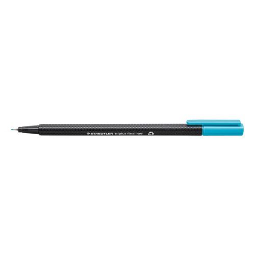 Tűfilc, 0,3 mm, STAEDTLER "Triplus 334", vízkék