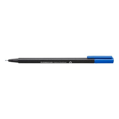 Tűfilc, 0,3 mm, STAEDTLER "Triplus 334", ciánkék