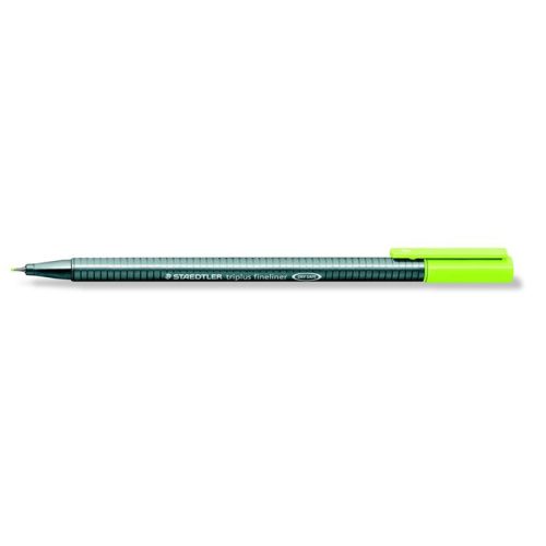 Tűfilc, 0,3 mm, STAEDTLER "Triplus 334", limezöld
