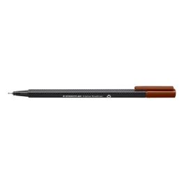   Tűfilc, 0,3 mm, STAEDTLER "Triplus 334", középbarna