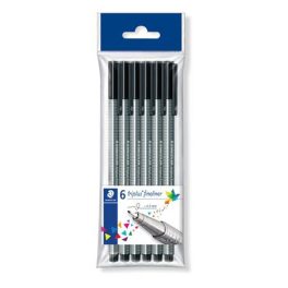   Tűfilc készlet, 0,3 mm, STAEDTLER "Triplus 334", fekete