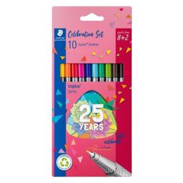   Tűfilc készlet, 0,3 mm, STAEDTLER "Triplus® fineliner 334", 10 különböző szín