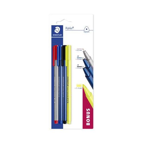 Vegyes írószer készlet, 4 darabos, STAEDTLER "Triplus® multi set 34P1"