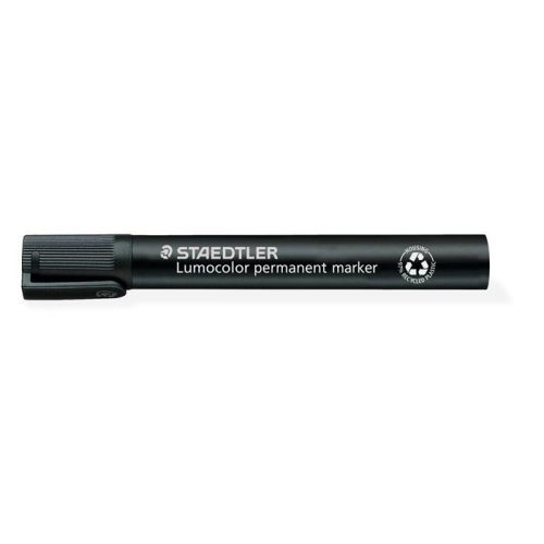 Alkoholos marker, 2-5 mm, vágott, STAEDTLER "Lumocolor® 350", fekete
